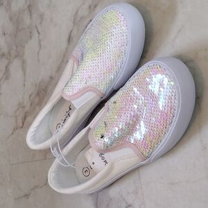 Cat & Jack sequin slide on sneakers. New with tag.